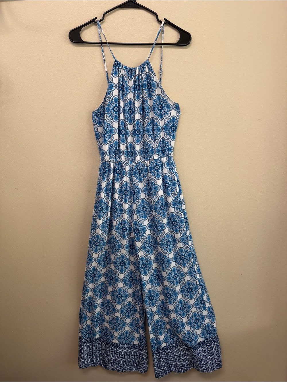 Onetheland Floral Halter Pants Jumpsuit SzS